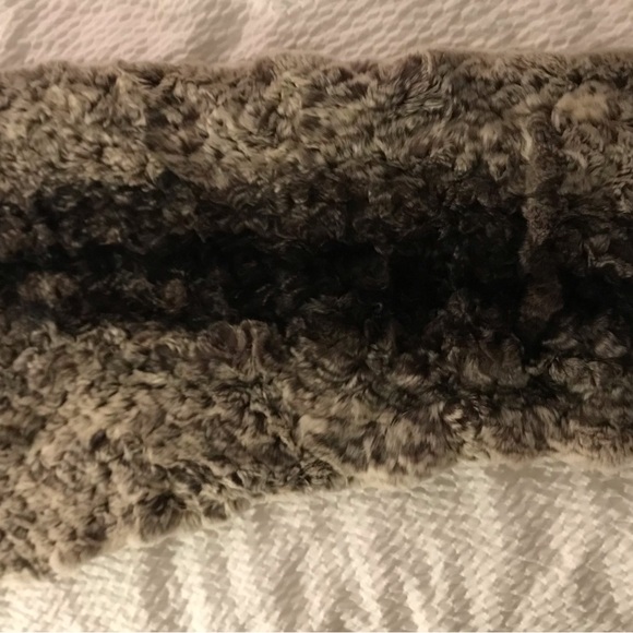 NWOT Cedric’s Genuine Rex Fur Scarf w/ pockets VINTAGE - Picture 6 of 8